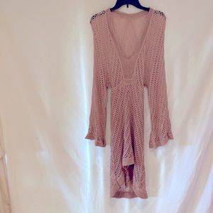 Rose Gold knit dress from Free People